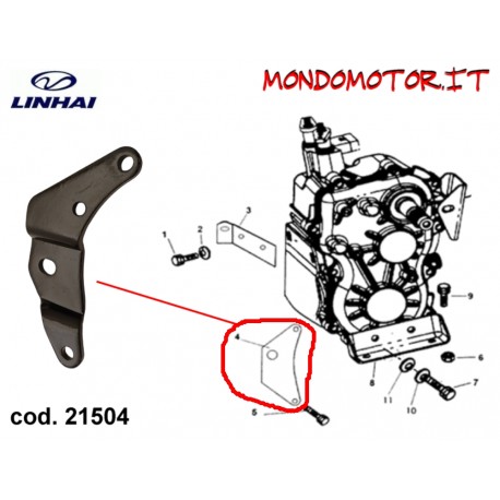 STAFFA DI MONTAGGIO SX