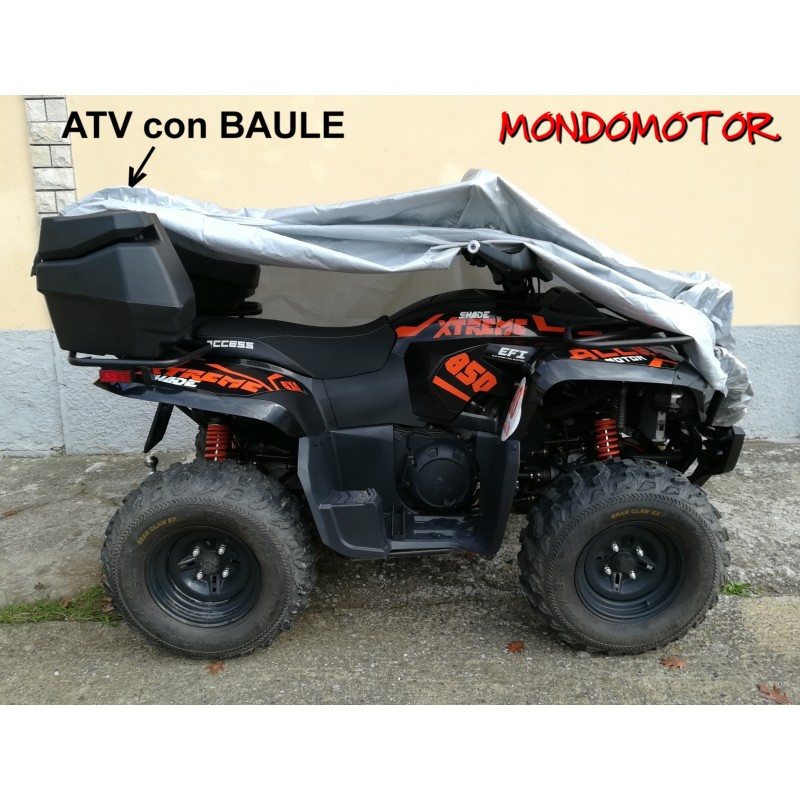 HBCOLLECTION Telo Copri ATV/QUAD XL - Impermeabile E Antigraffio, Nero, 251x125x85 Cm